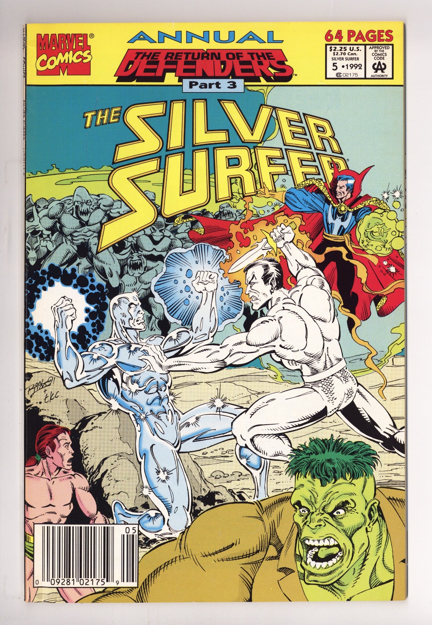 Silver Surfer Annual Vol 3 5 Mid Grade (1992) Newsstand 