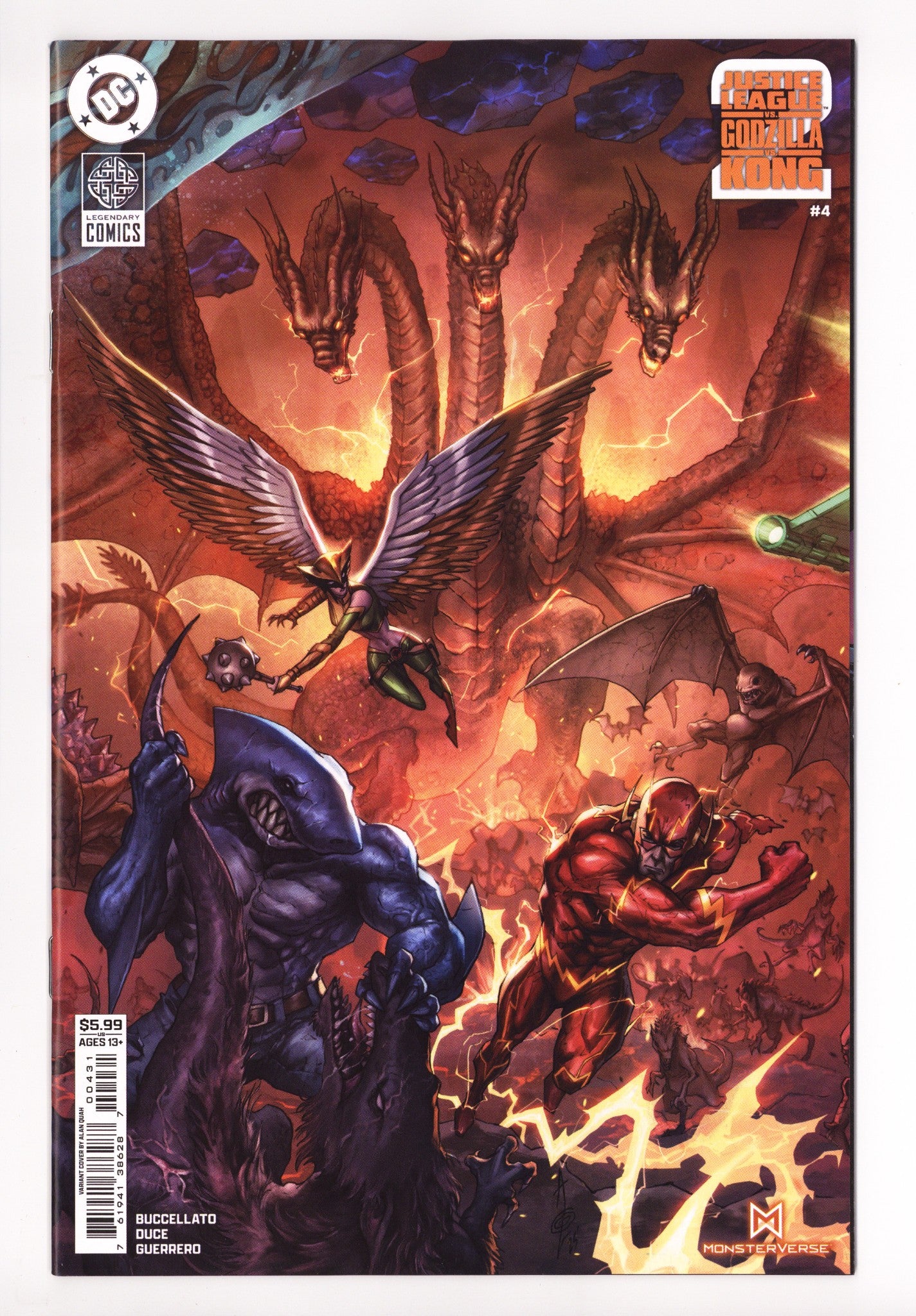 Justice League Vs Godzilla Vs Kong 2 4 Quah Variant (2025)