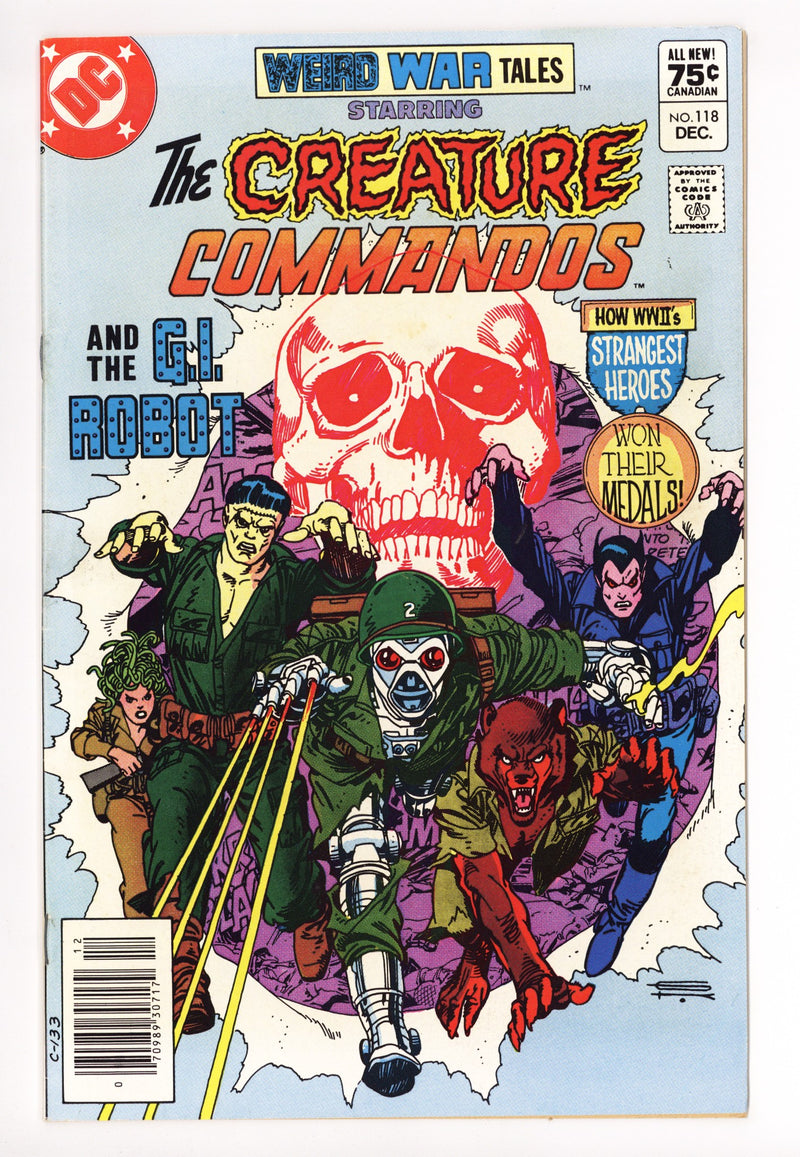 Weird War Tales Vol 1 118 FN+ (6.5) (1982) Canadian Price Variant 