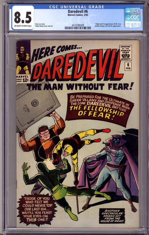 Daredevil Vol 1 6 CGC 8.5 (VF+) (1965)