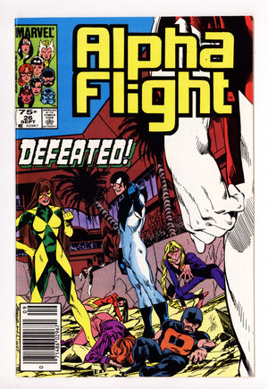 Alpha Flight Vol 1 26  VF (8.0)   (1985)     Canadian Price Variant