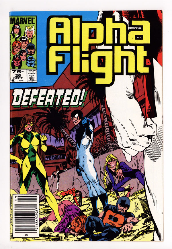 Alpha Flight Vol 1 26  VF (8.0)   (1985)     Canadian Price Variant