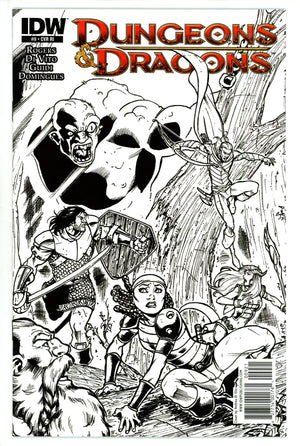 Dungeons & Dragons 9 Mid Grade (2011) Vito B&W Incentive Variant