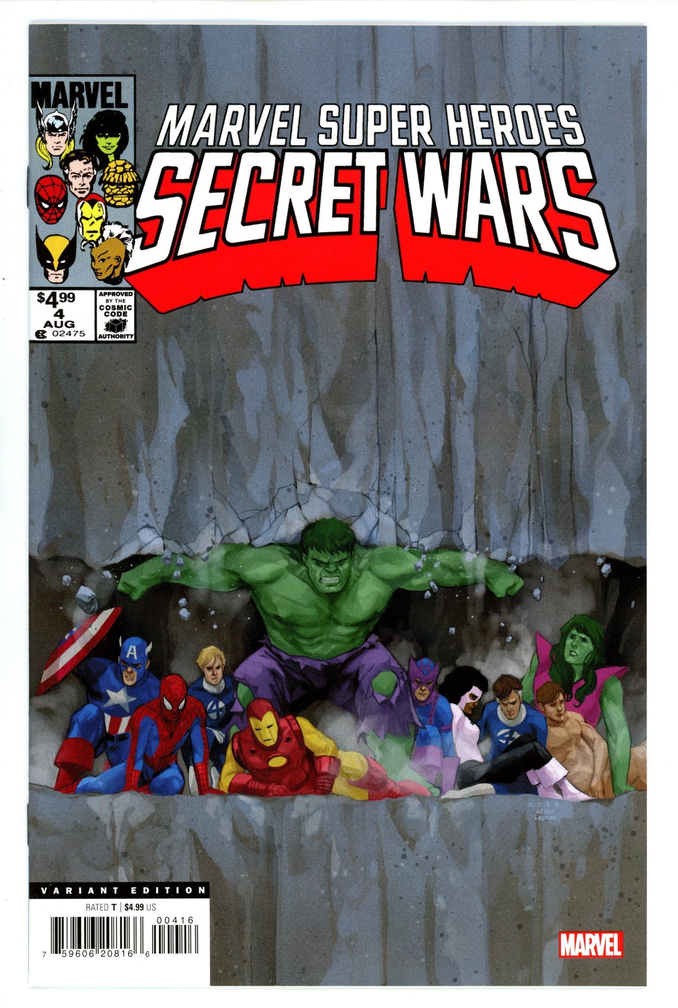 Marvel Super Heroes Secret Wars 4 Noto Facsimile Incentive Variant NM- (2024)