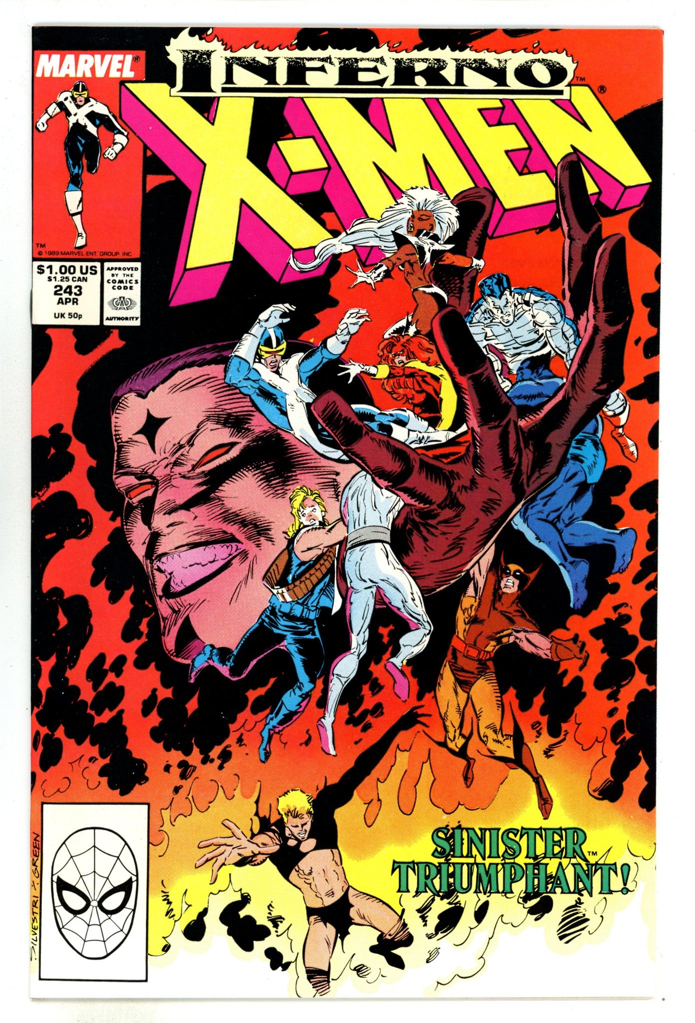 The Uncanny X-Men Vol 1 243 NM (9.4) (1989) 