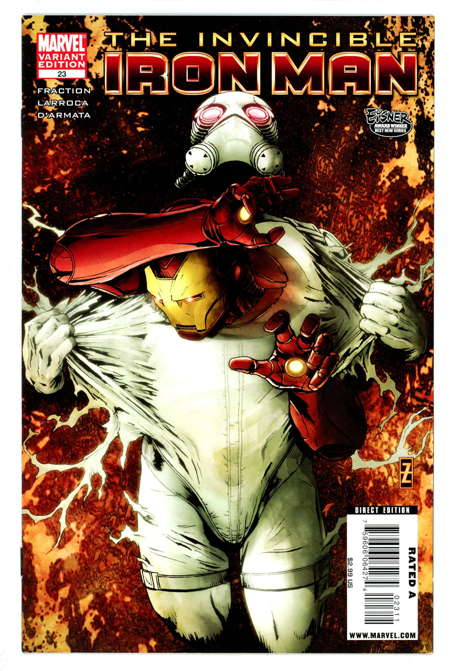 Invincible Iron Man Vol 1 23 High Grade (2010) Larroca Variant 