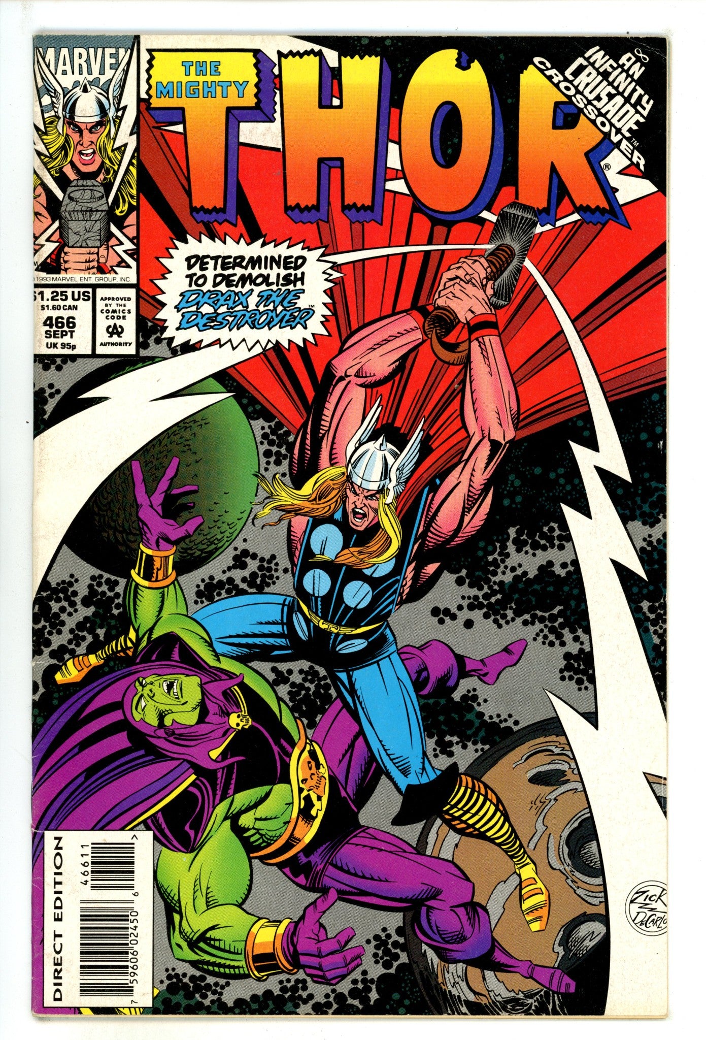 Thor Vol 1 466  Mid Grade   (1993)        