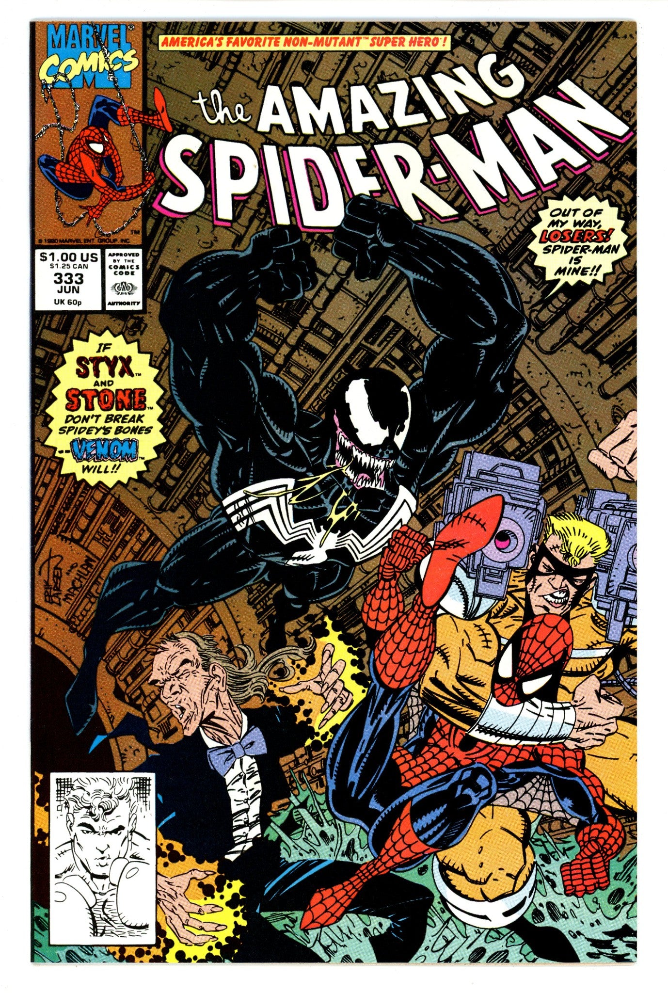 The Amazing Spider-Man Vol 1 333 VF/NM (9.0) (1990) 