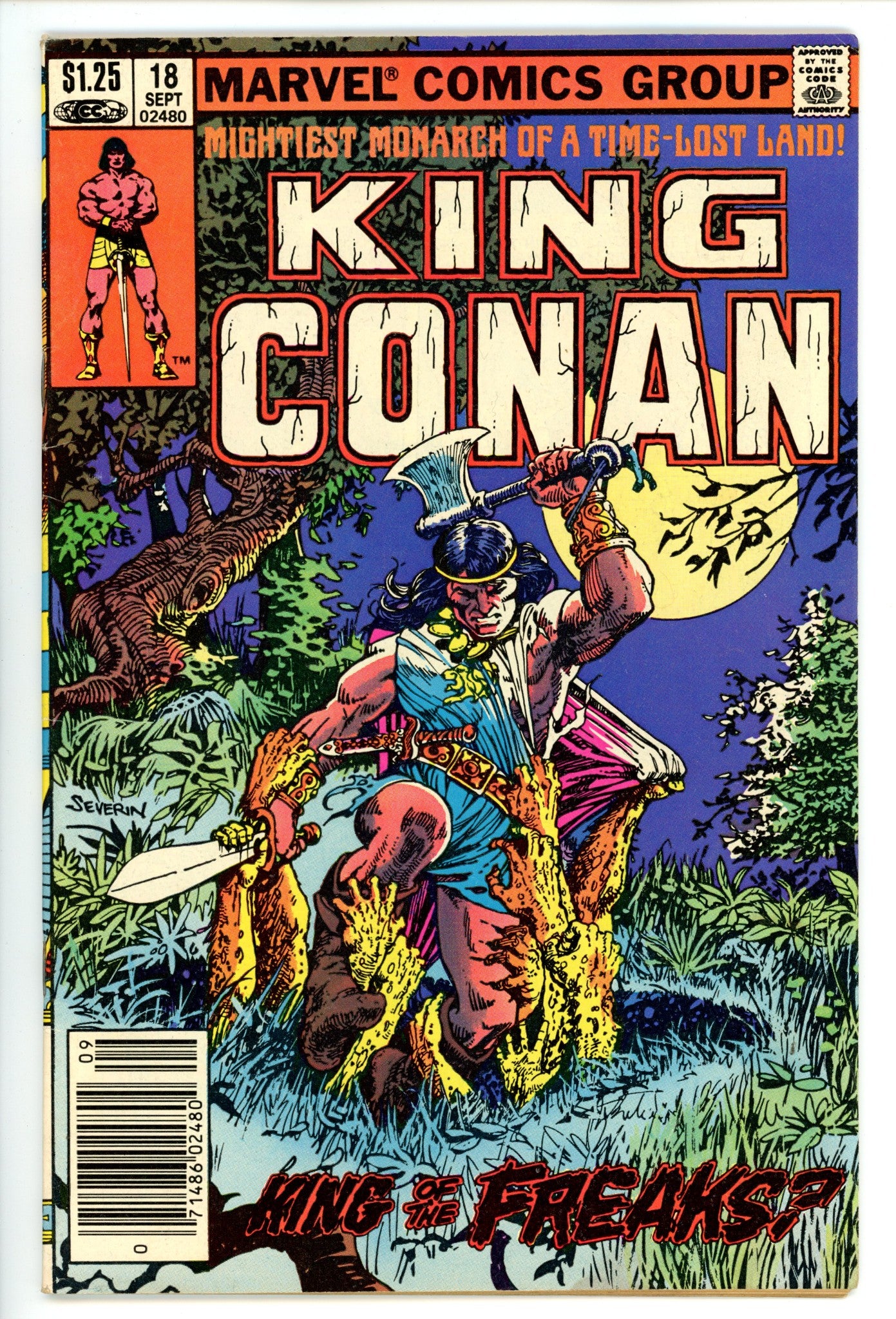 King Conan Vol 1 18 Mid Grade (1983) Canadian Price Variant 