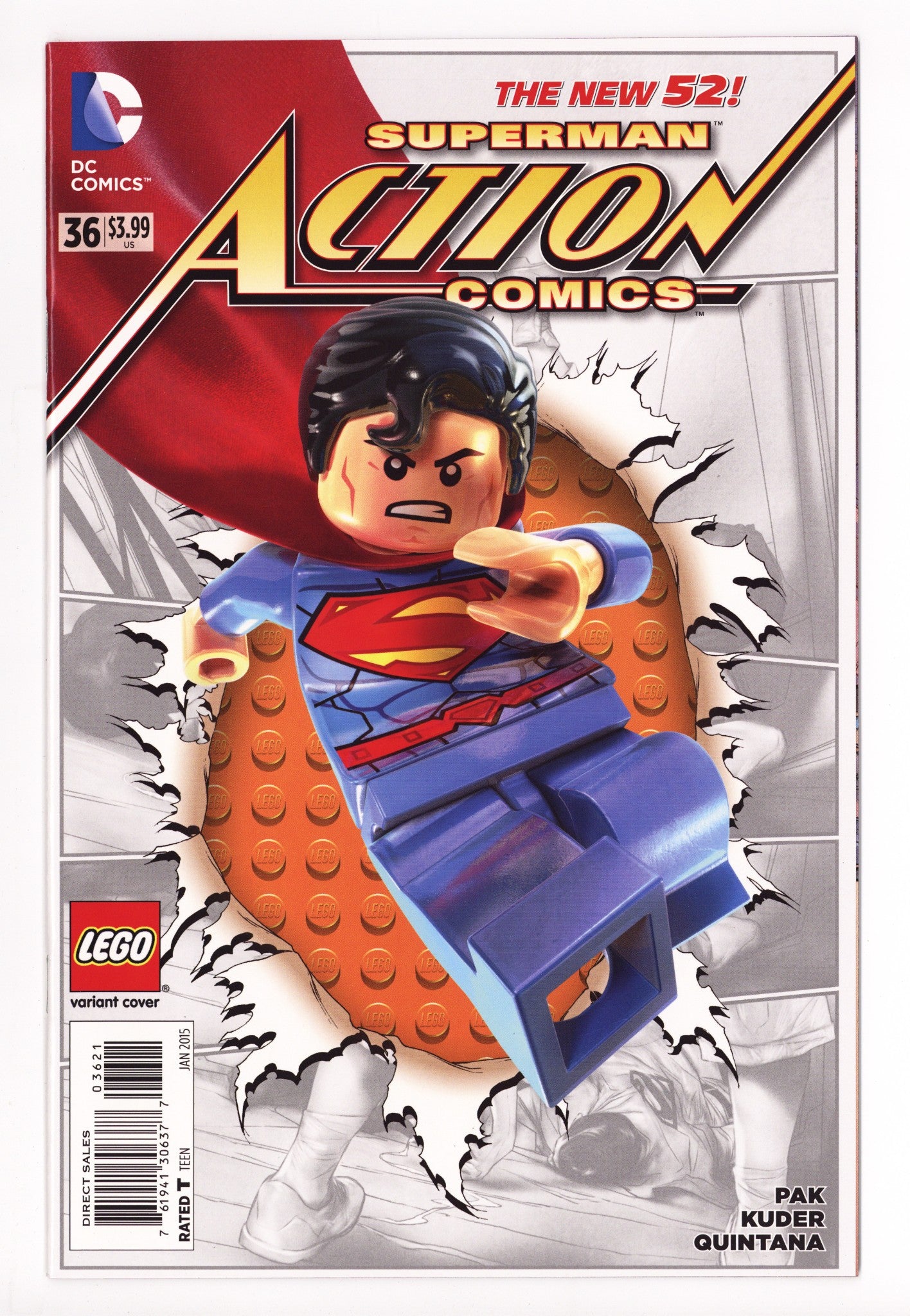 Action Comics Vol 2 36 High Grade (2015) Lego Variant 