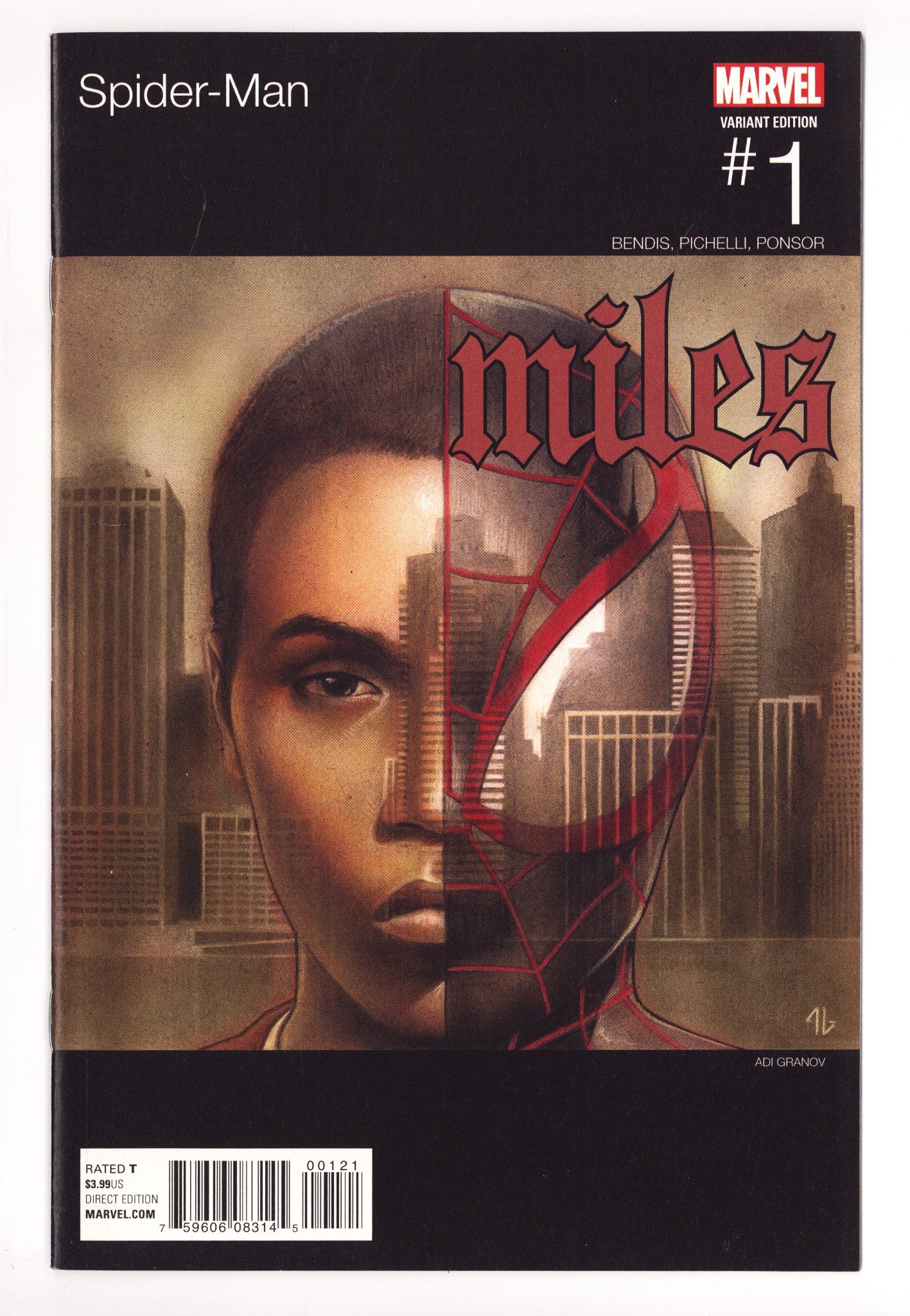 Spider-Man Vol 2 1 NM- (9.2) (2016) Granov Hip-Hop Variant 