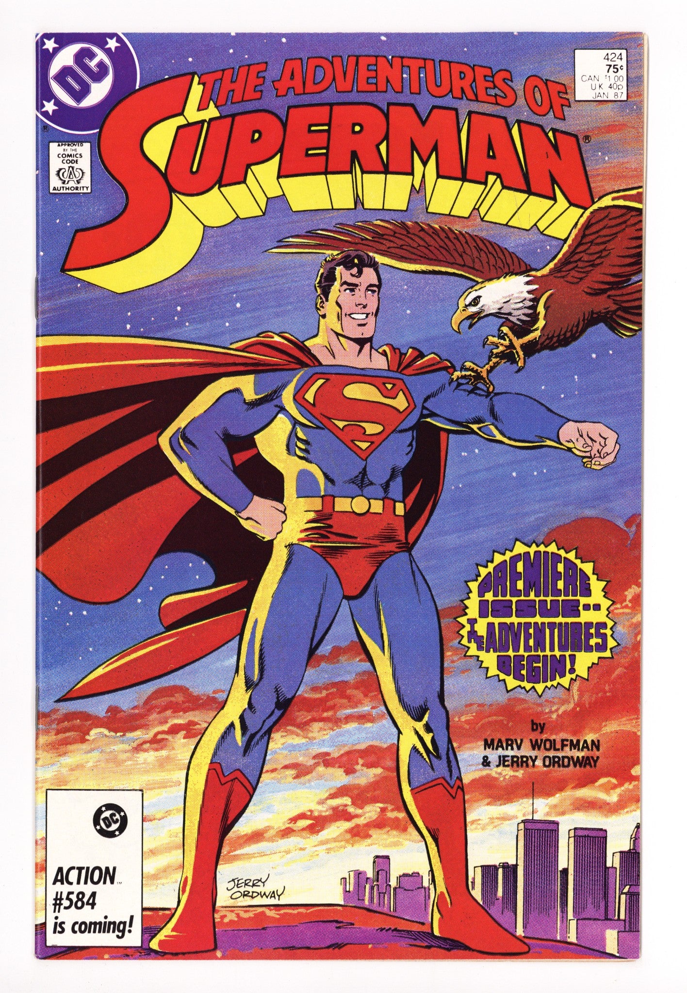 Adventures of Superman Vol 1 424 High Grade (1987) 