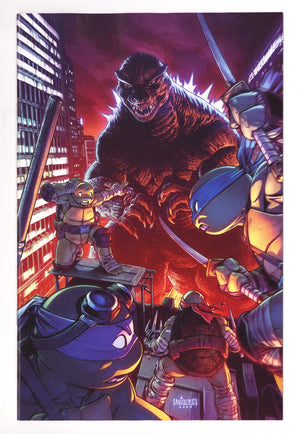 Teenage Mutant Ninja Turtles X Godzilla 2 Santolouco Virgin Incentive NM (2025)