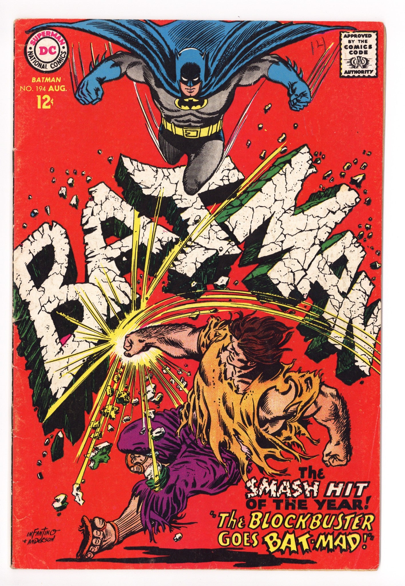 Batman Vol 1 194 VG (4.0) (1967) 
