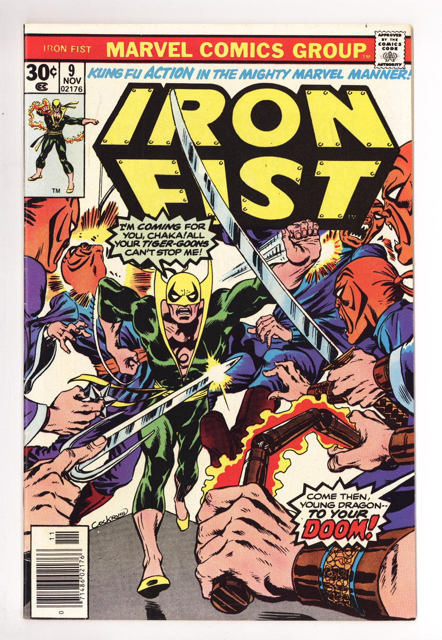 Iron Fist Vol 1 9 Mid Grade (1976) 