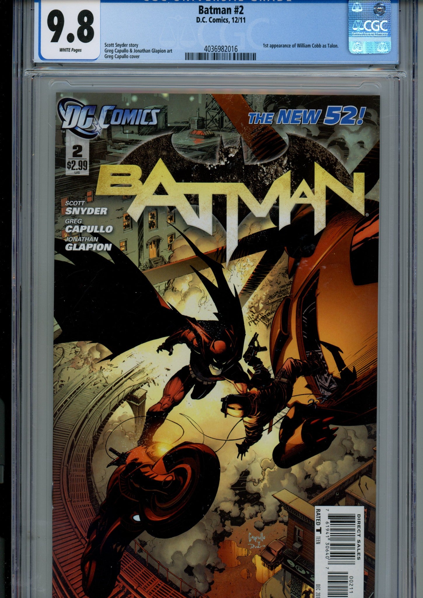 Batman Vol 2 2 CGC 9.8 (NM/M) (2011) 