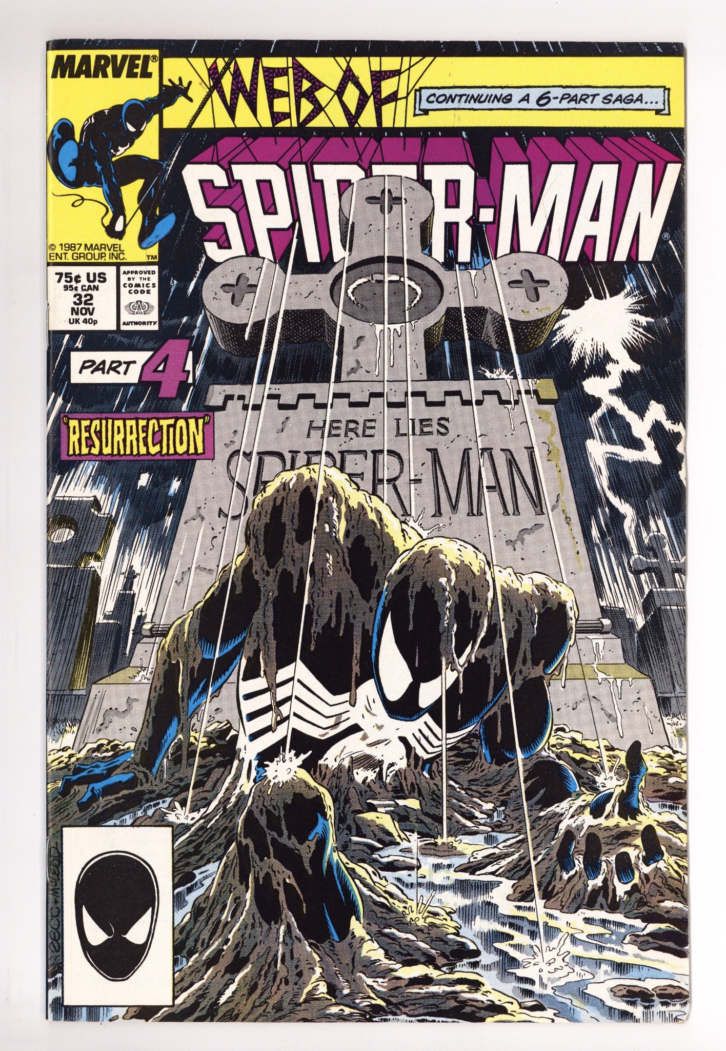 Web of Spider-Man Vol 1 32 FN/VF (7.0) (1987) 