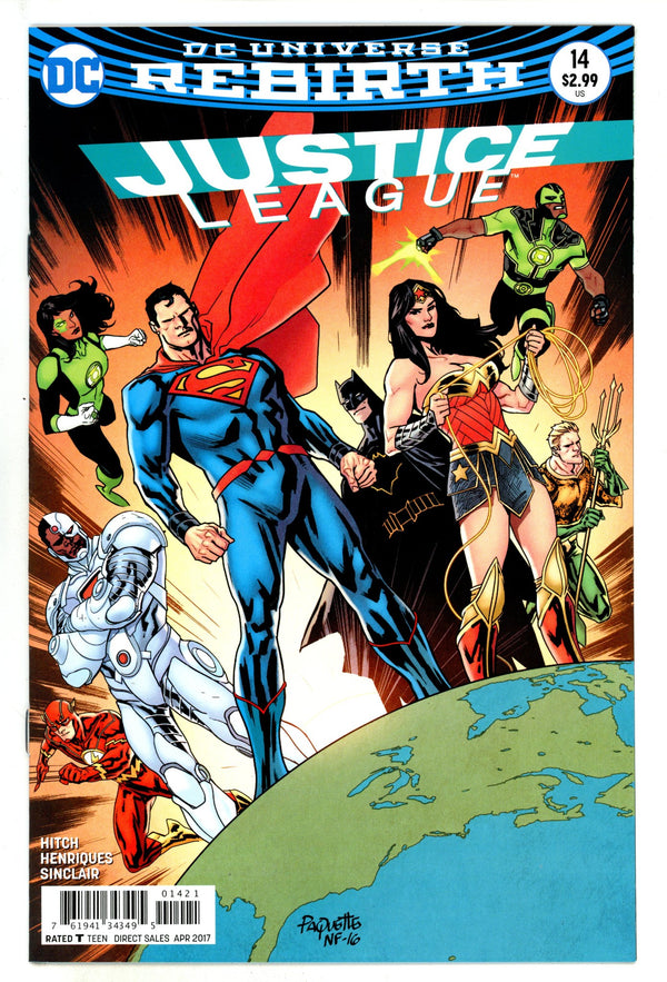 Justice League Vol 2 14 High Grade (2017) Paquette Variant