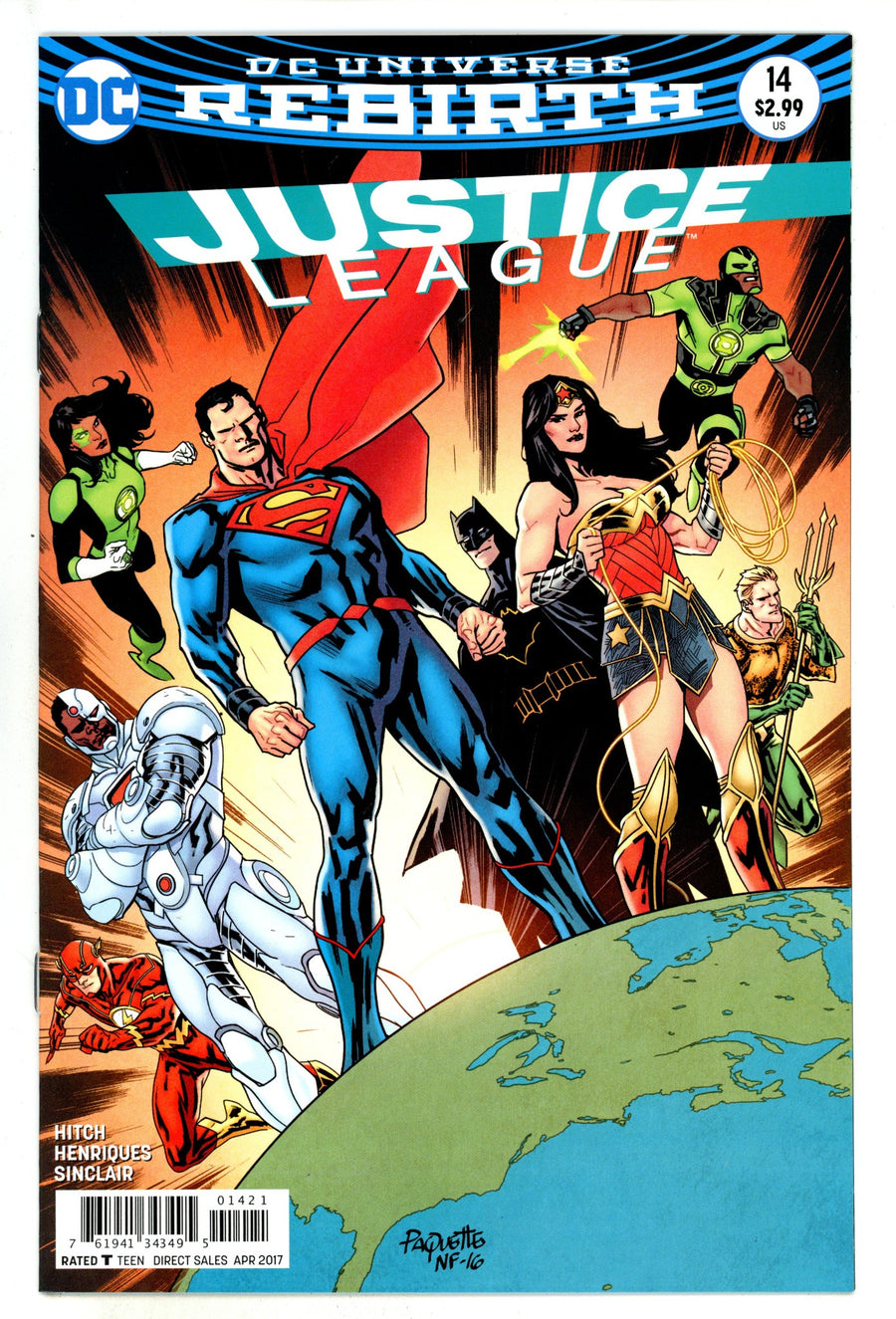 Justice League Vol 2 14 High Grade (2017) Paquette Variant 
