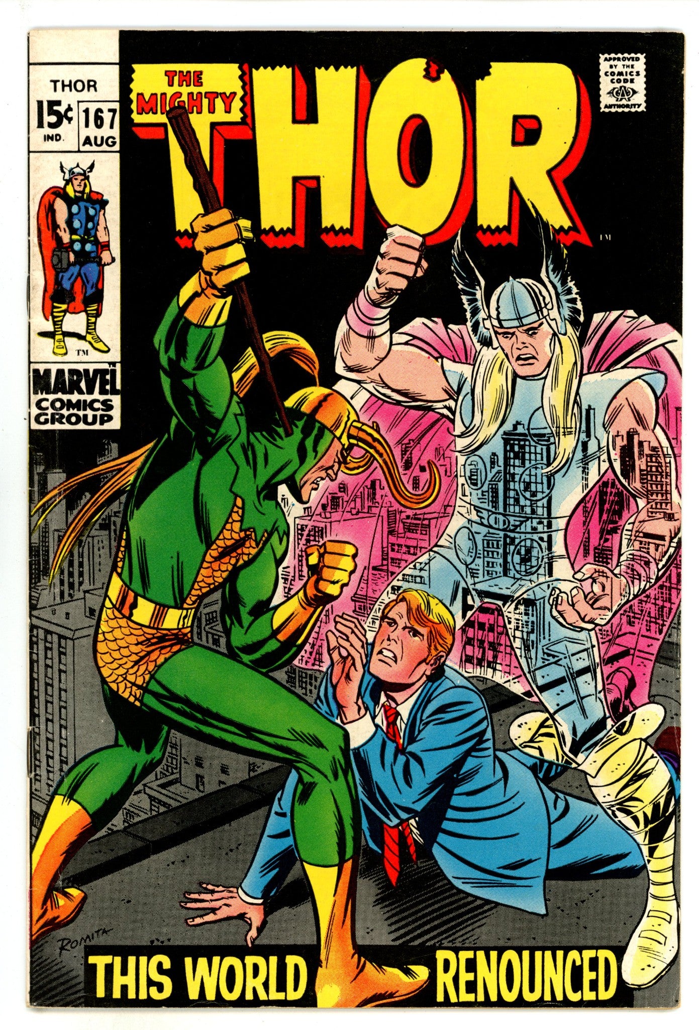 Thor Vol 1 167 FN- (5.5) (1969) 