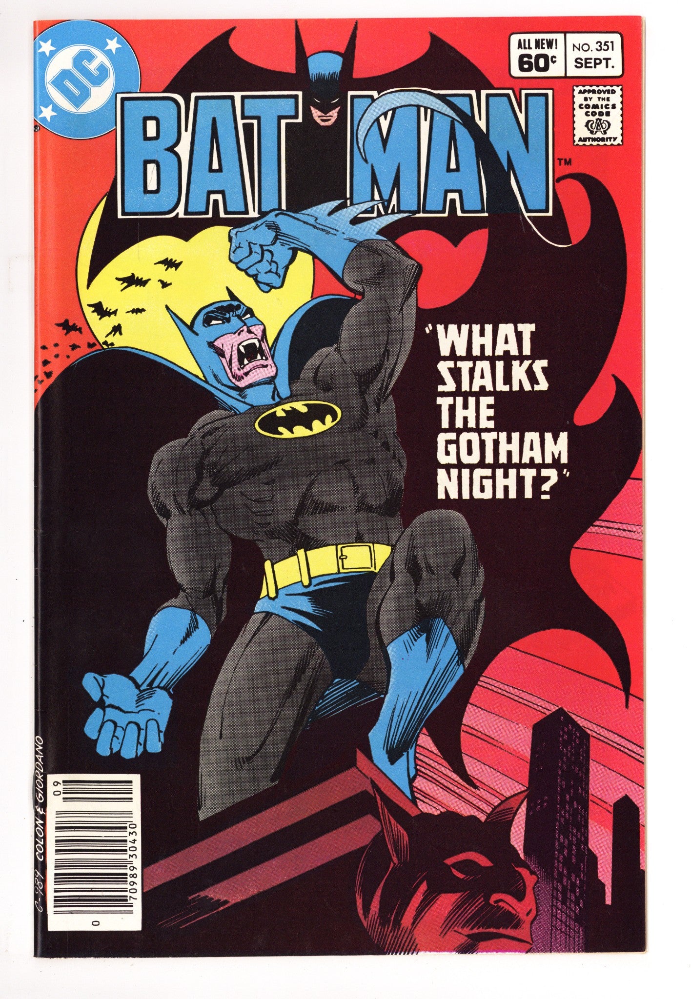 Batman Vol 1 351 VF/NM (9.0) (1982) Newsstand 