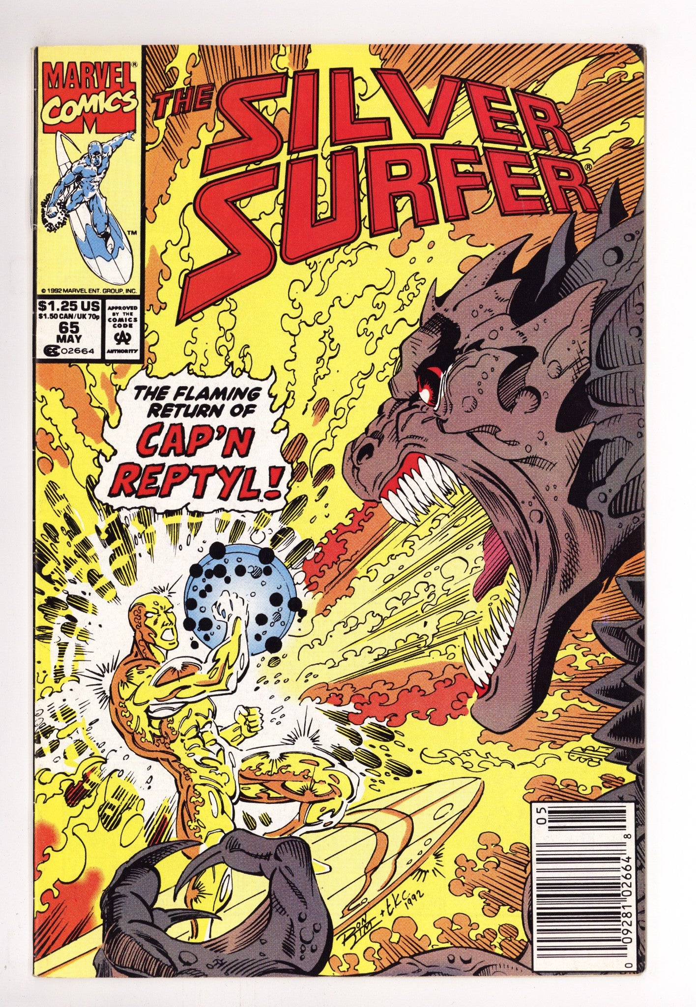 Silver Surfer Vol 3 65 Mid Grade (1992) Newsstand 