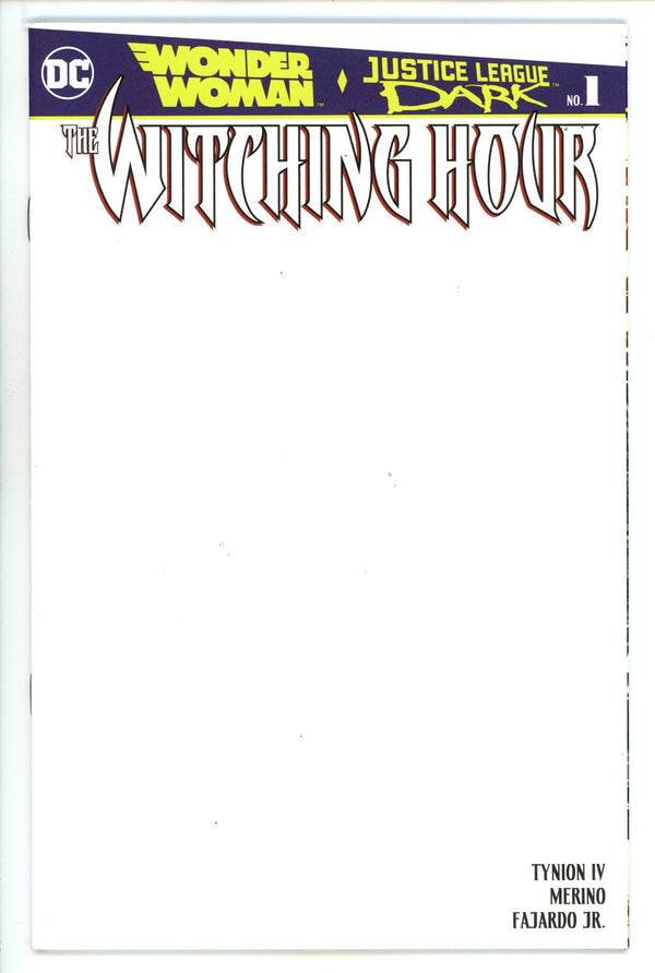 Wonder Woman and Justice League Dark: The Witching Hour 1 VF/NM (9.0) (2018) Blank Variant