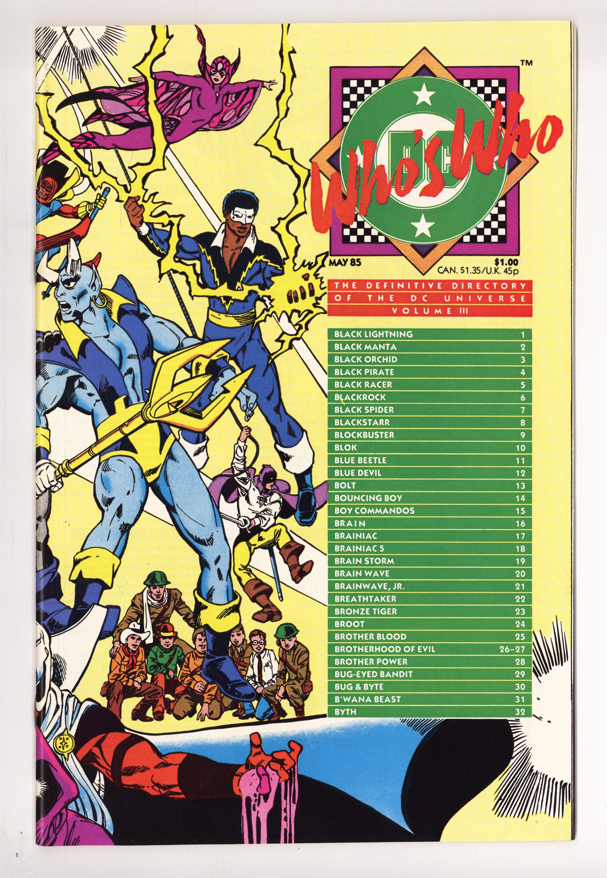 Who's Who: The Definitive Directory of the DC Universe 3 High Grade (1985) 