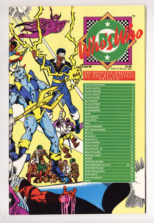 Who's Who: The Definitive Directory of the DC Universe 3 High Grade (1985)