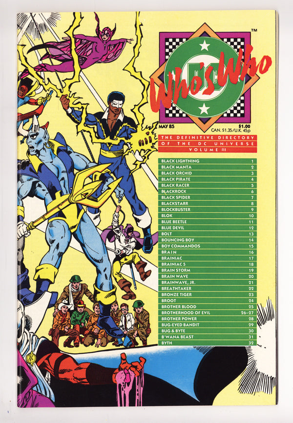Who's Who: The Definitive Directory of the DC Universe 3 High Grade (1985)