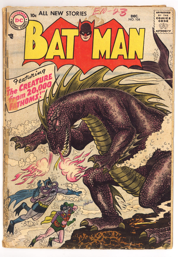 Batman Vol 1 104 GD+ (2.5) Extra Staples (1956)