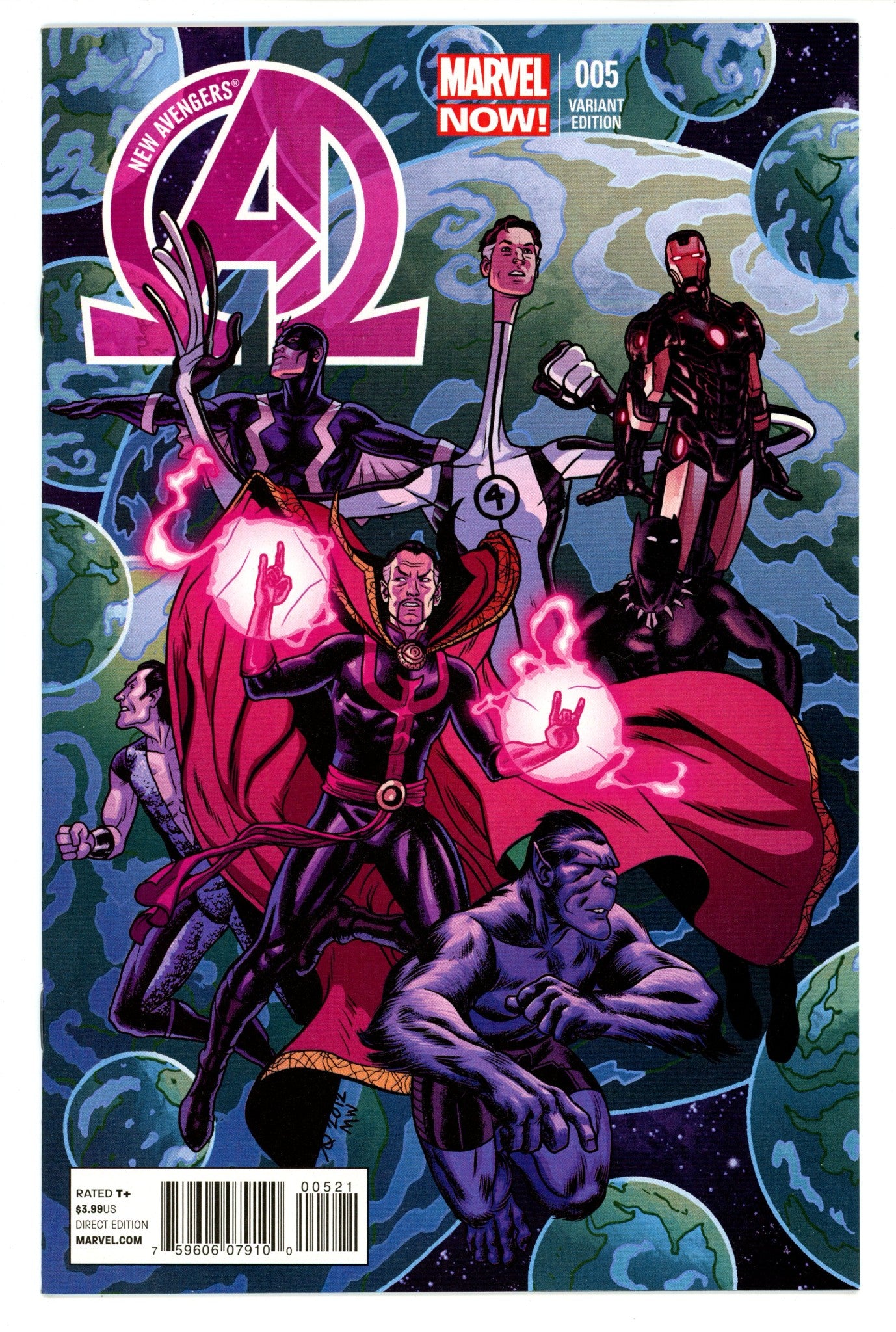 New Avengers Vol 3 5 NM- (9.2) (2013) Quinones Incentive Variant 