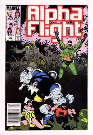 Alpha Flight Vol 1 30  VF/NM (9.0)   (1986)     Canadian Price Variant