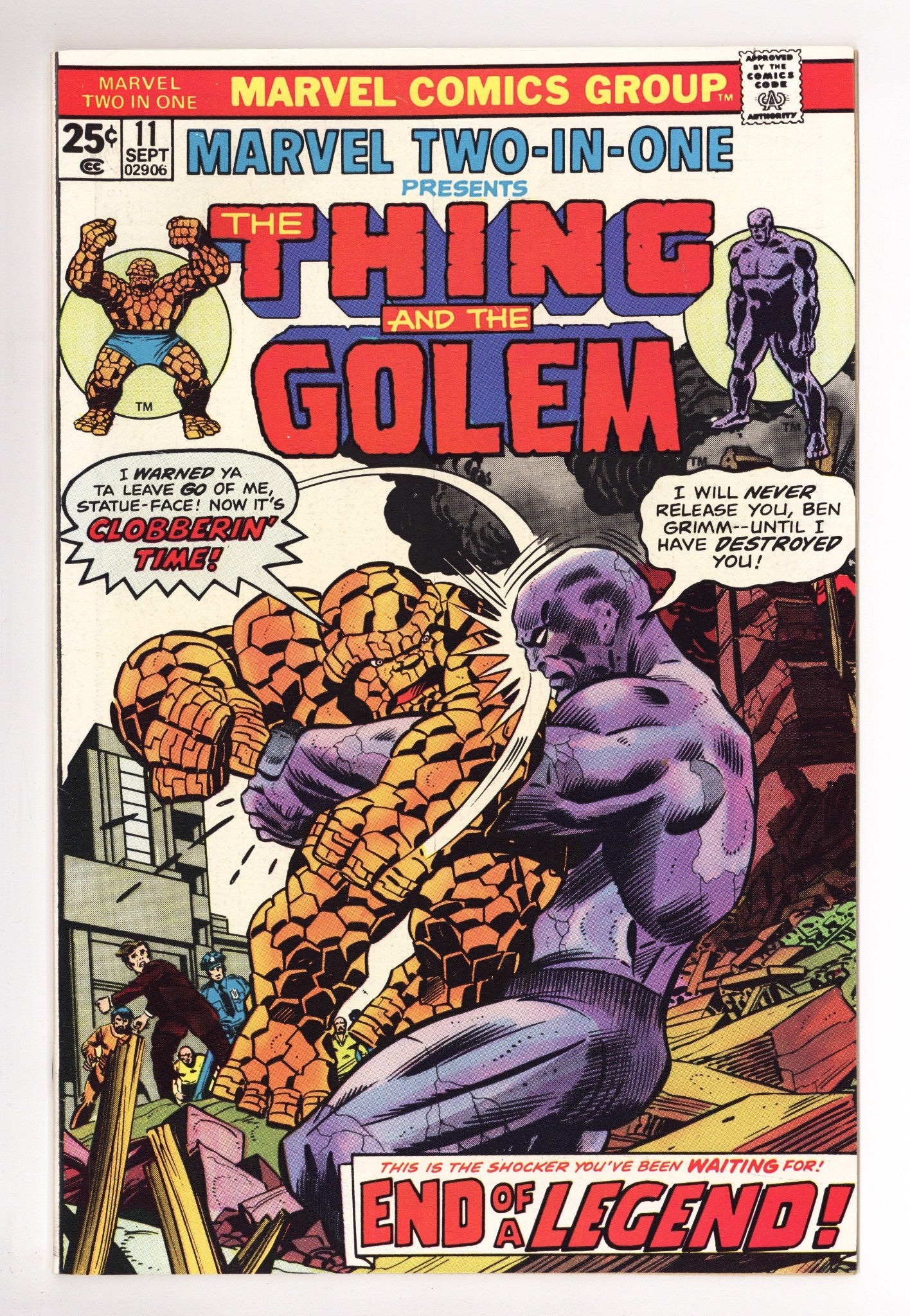 Marvel Two-in-One Vol 1 11 VF- (7.5) (1975) 