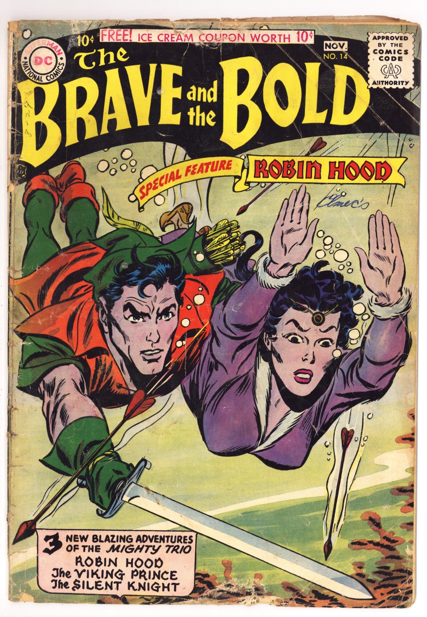The Brave and the Bold Vol 1 14 GD+ (2.5) (1957) 