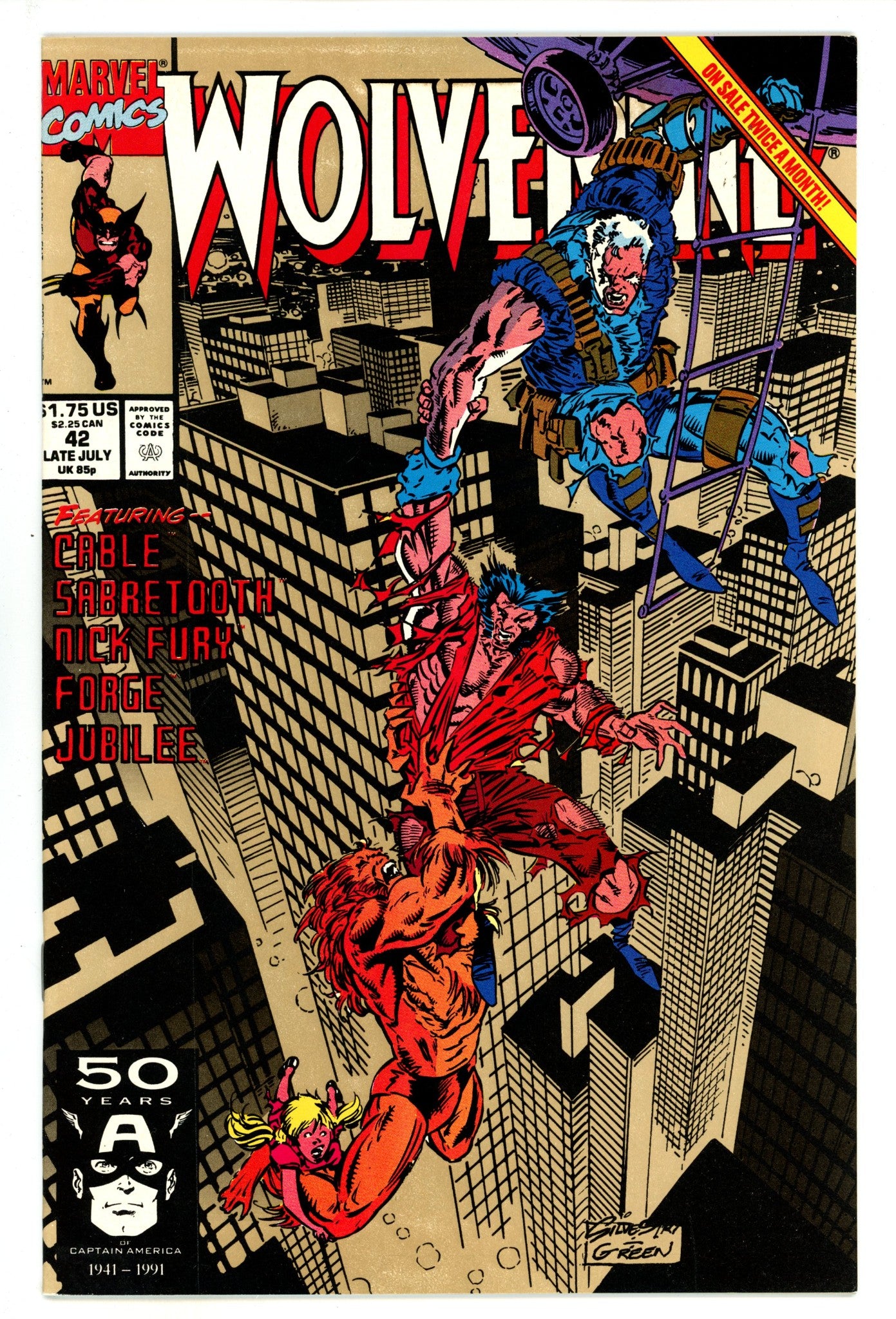 Wolverine Vol 2 42 High Grade (1991) 2nd Print 