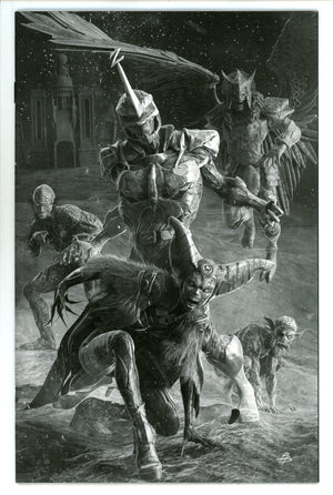 Mighty Morphin Power Rangers Darkest Hour 1 Barends B&W Virgin Incentive Variant (2024)