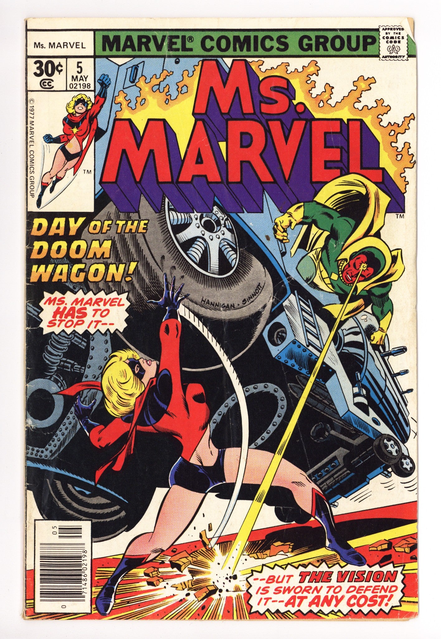 Ms. Marvel Vol 1 5 GD/VG (3.0) (1977) 