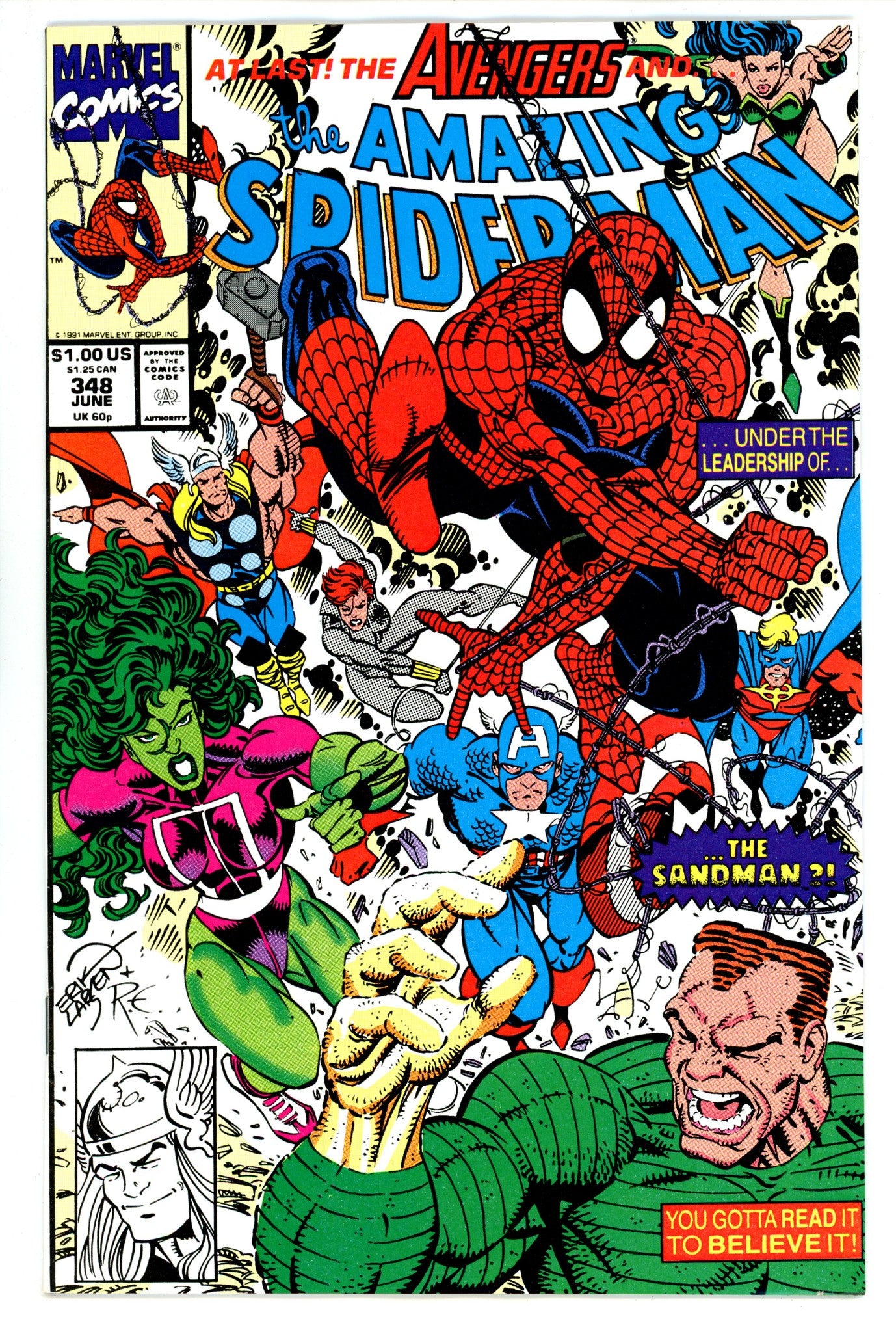 The Amazing Spider-Man Vol 1 348 VF- (7.5) (1991) 