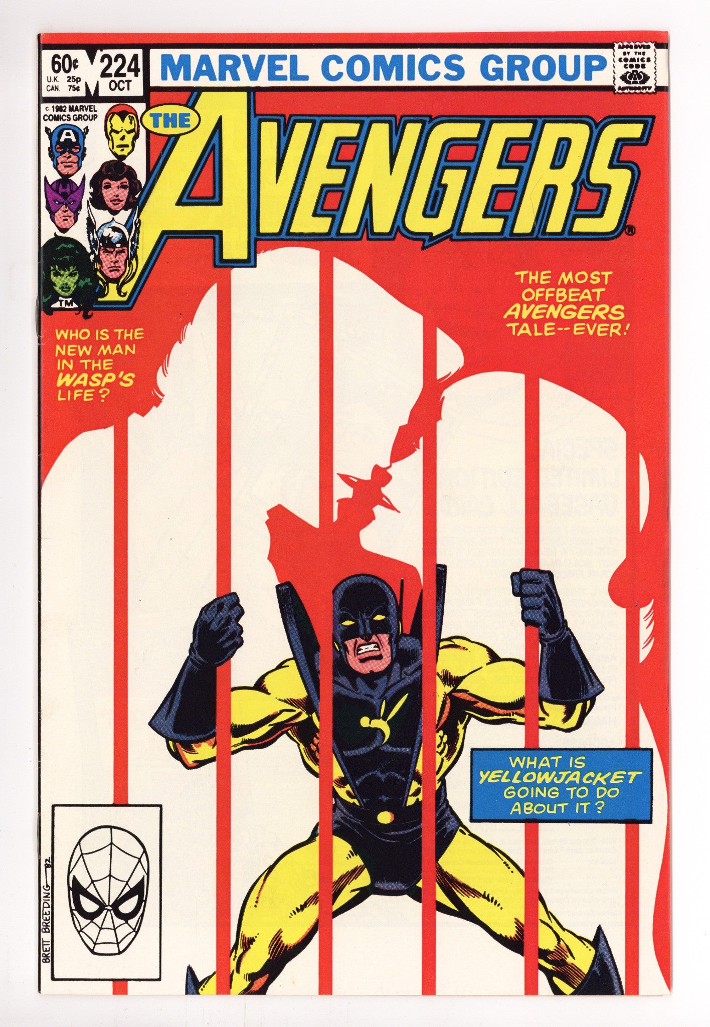 The Avengers Vol 1 224 Mid Grade (1982) 
