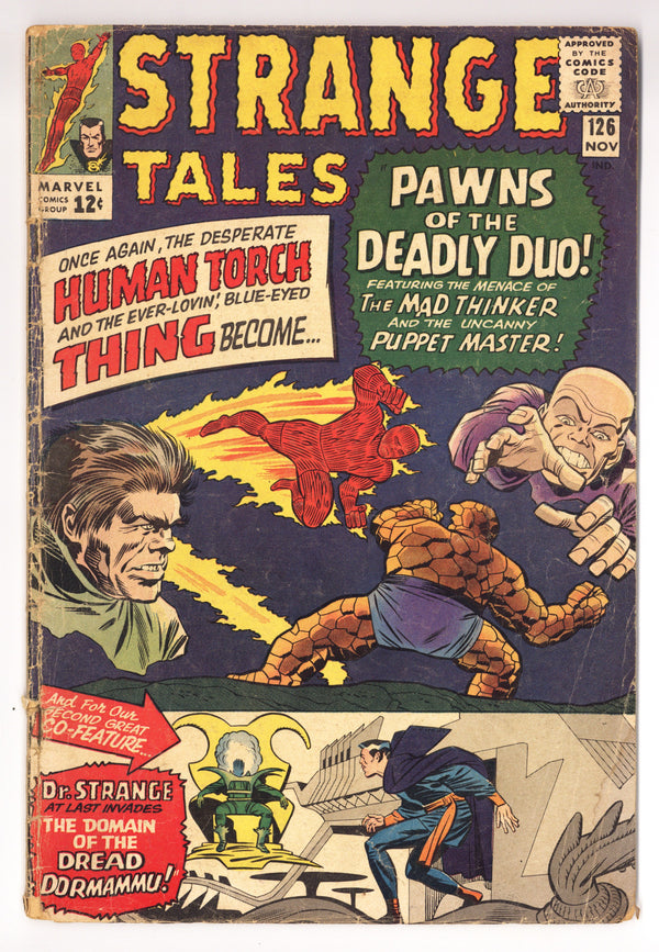 Strange Tales Vol 1 126 GD/VG (3.0) (1964)