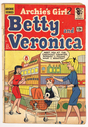 Archie's Girls Betty and Veronica 94 Very Low Grade (1963)