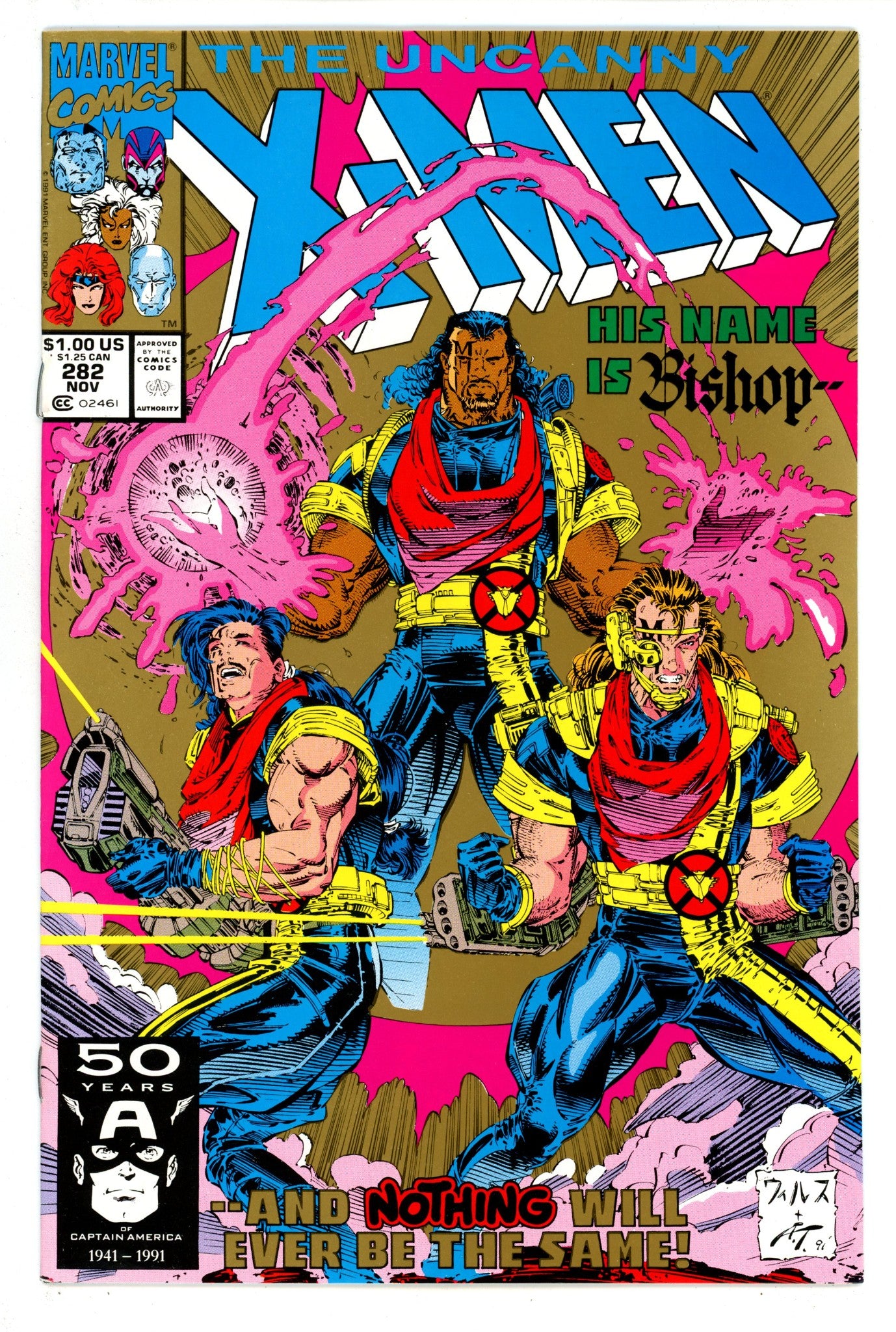 The Uncanny X-Men Vol 1 282 VF+ (8.5) (1991) 2nd Print 