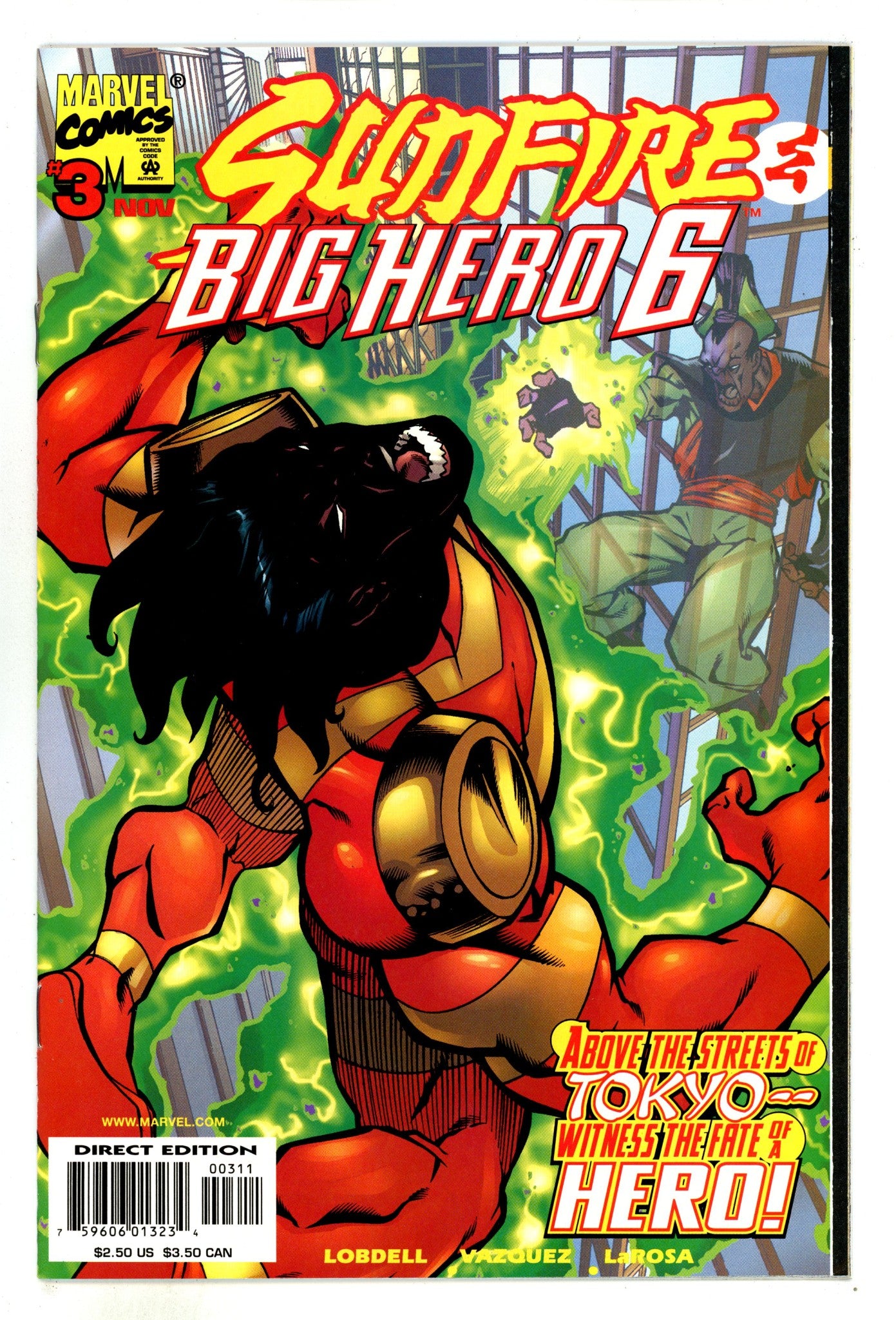 Sunfire & Big Hero Six 3 VF/NM (9.0) (1998) 