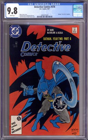 Detective Comics Vol 1 578 CGC 9.8 (NM/M) (1987)
