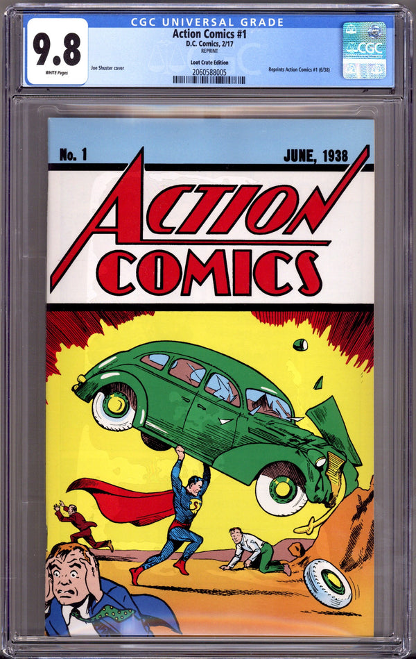 Action Comics Lootcrate Reprint 1 CGC 9.8 (NM/M) (2017)