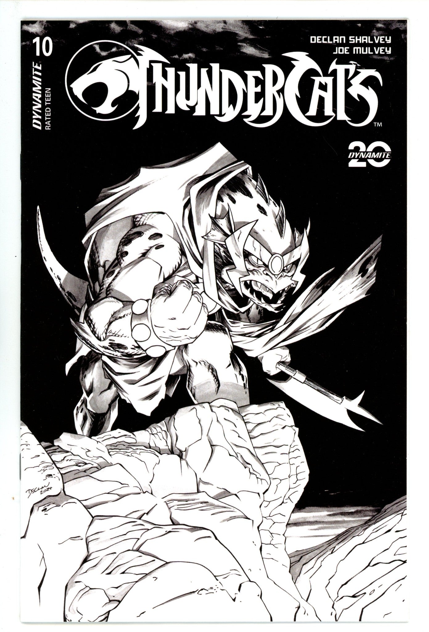 Thundercats 10 Shalvey B&W Incentive Variant (2025)