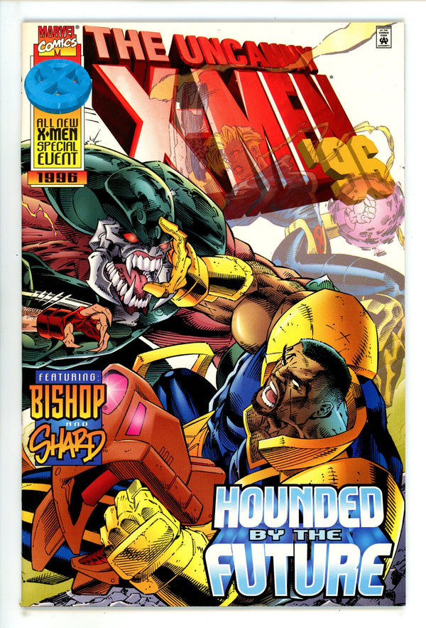 The Uncanny X-Men '96 [nn] High Grade Sticker Back Cover (1996) Newsstand