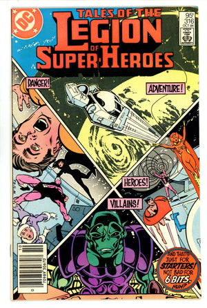 Tales of the Legion of Super-Heroes 316 FN/VF (7.0) (1984) Canadian Price Variant