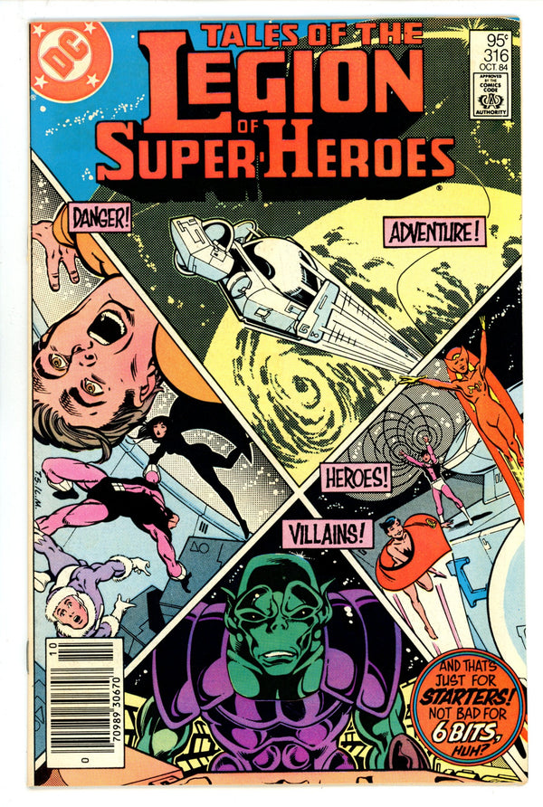Tales of the Legion of Super-Heroes 316 FN/VF (7.0) (1984) Canadian Price Variant
